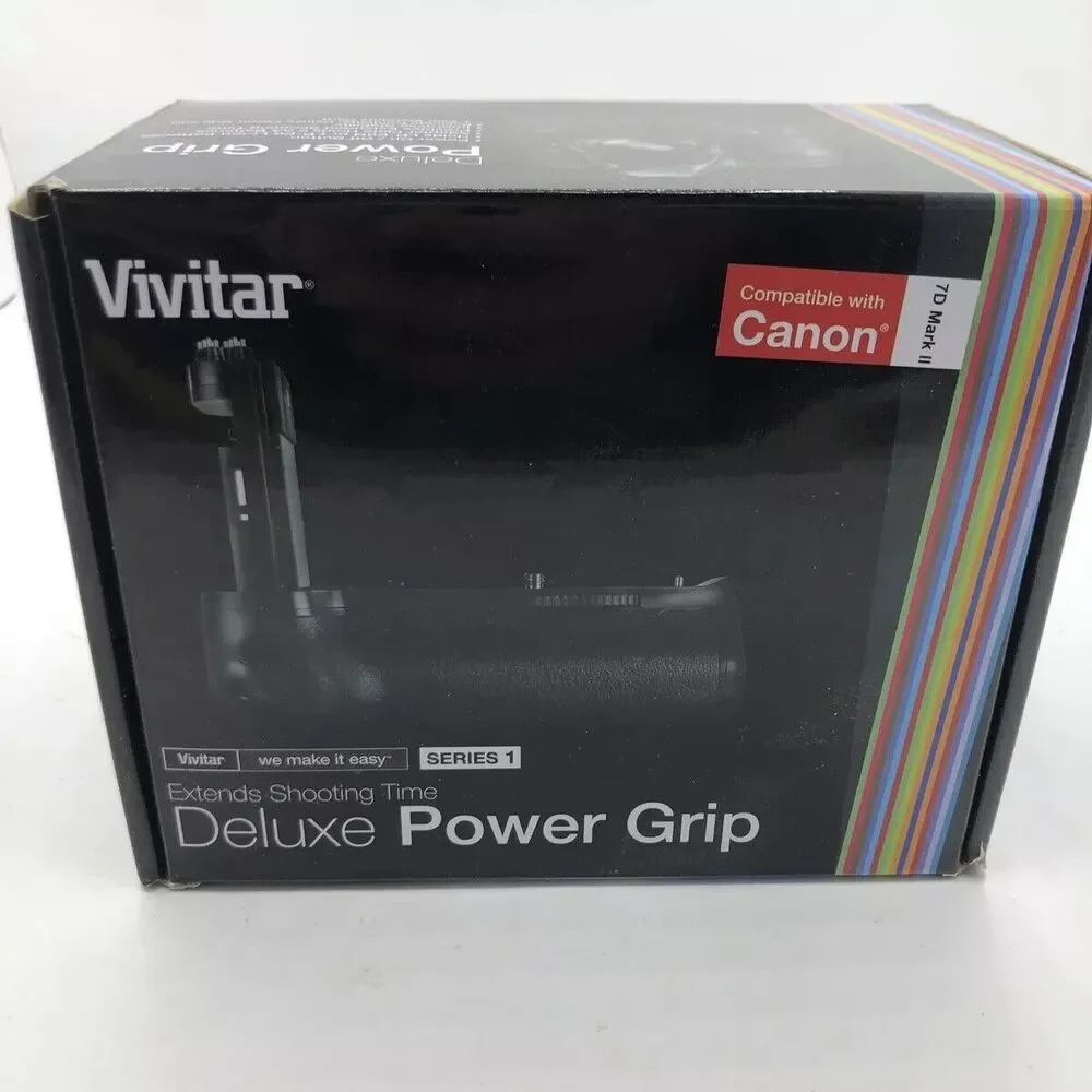 Vivitar Deluxe Power Grip for Canon 7D Mark II #VIV-PG-7DMII (SEE PHOTOS)